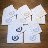 Kit Fralda Boca e Ombro - Letra H - Escolha a Cor